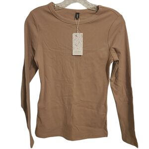 Automet | Women's Pink Long Sleeves Top (Size Small)